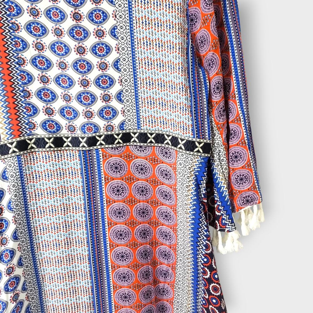 Valija Medallion Print Patchwork Flare Sleeve Min… - image 3